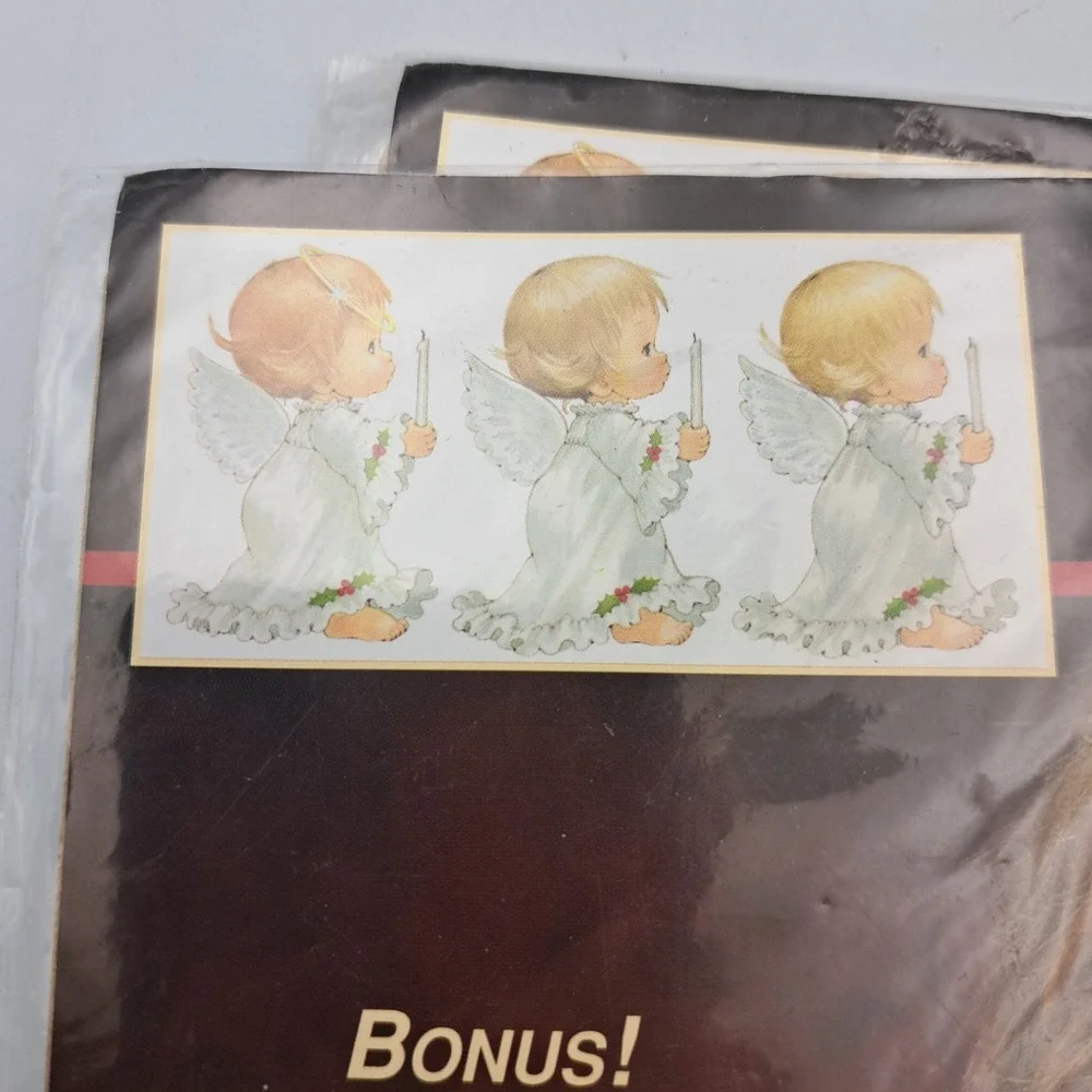 Dimensions Fashion Art Iron Ons Lot Of 7 Angels Christmas Granny Core
